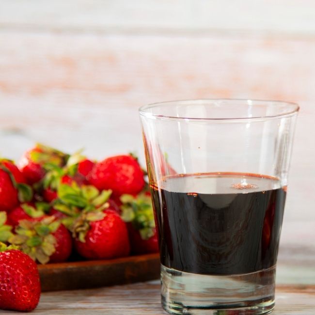 Jugo concentrado de frutilla